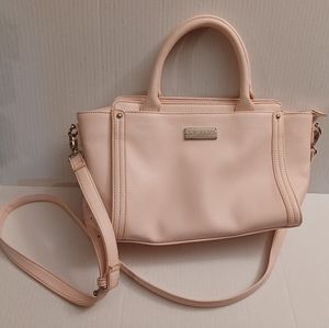 2/$50 New Light Pink Handbag With Crossbody Strap - Medium Size